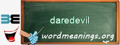 WordMeaning blackboard for daredevil